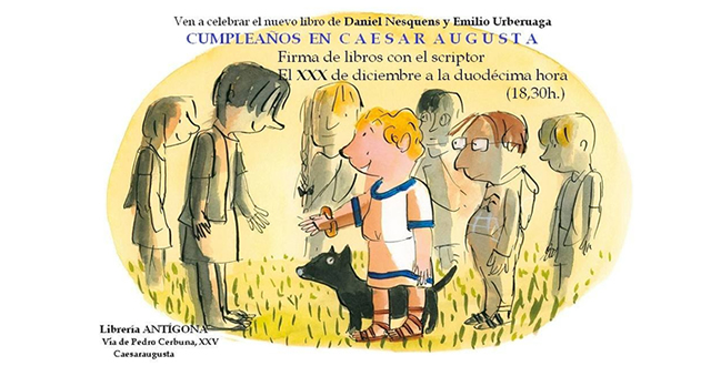 Daniel Nesquens firma Cumpleaños en Caesar Augusta